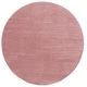 preview thumbnail 30 of 45, SAFAVIEH Vision Hellin Contemporary Solid Rug 6'7" Round - Pink - Round
