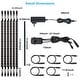 preview thumbnail 9 of 12, 6Pcs 12 Inch Linkable Light Bars with Power Adapter, for Under Cabinet