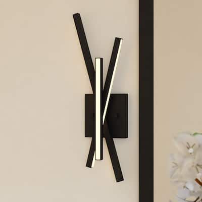 Barcelo 1 Light Integrated LED Contemporary Wall Sconce White Acrylic Diffusor
