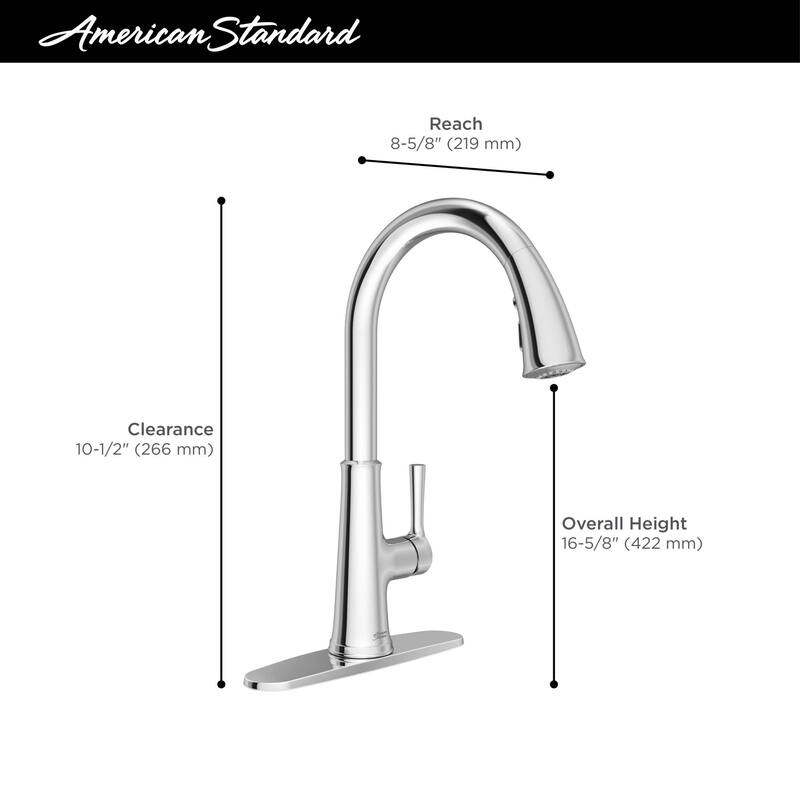 American Standard 9319.310 Renate 1.5 GPM Single Hole Pull Down