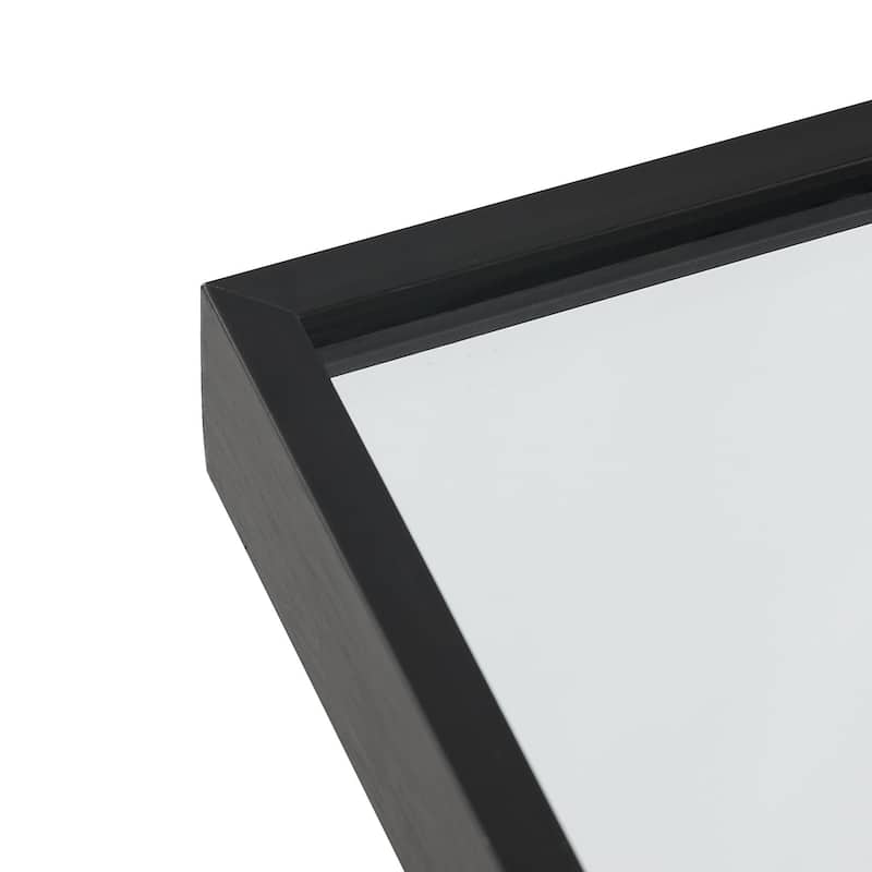 Arched-Top Metal Frame Wall Mirror Bathroom Mirror-36"H×24"W