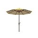 preview thumbnail 23 of 23, SAFAVIEH Athens Inside Out Striped 9-foot Outdoor Umbrella