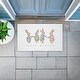 preview thumbnail 5 of 7, Stupell Minimal Happy Easter Bunnies Printed Outdoor Door Mat, design by Leah Straatsma, 18"x30"