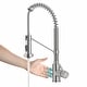 preview thumbnail 38 of 147, Kraus Bolden 2-Function 1-Handle Commercial Pulldown Kitchen Faucet KSF-1610 - 18 3/4" Height (Touchless Sensor) - SFS - Spot Free Stainless Steel