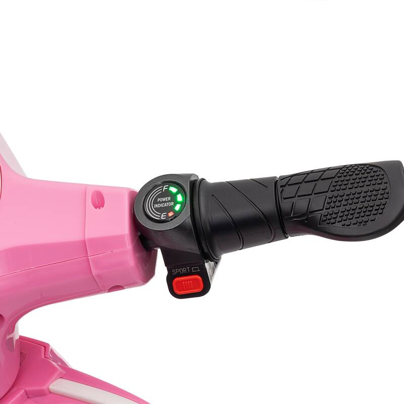 24V 250W Powerful Electric Scooter W/12" Air-Filled Tires,Hand Accelerator & Brake,Dual Rear Suspension, Recommended age: 8+