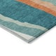 Machine Washable Indoor/ Outdoor Abstract Contemporary Chantille Rug