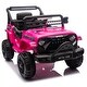 preview thumbnail 1 of 88, Kids Ride-On Electric Truck 12V with Remote & Learning Features - Xmas Gift Pink