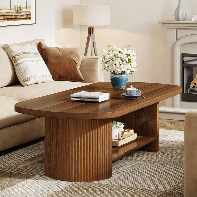 Mid-Century 2-Tier Coffee Table