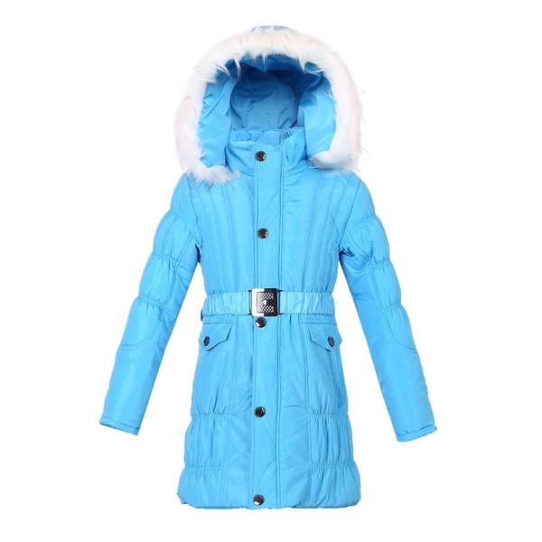 girls teal winter jacket