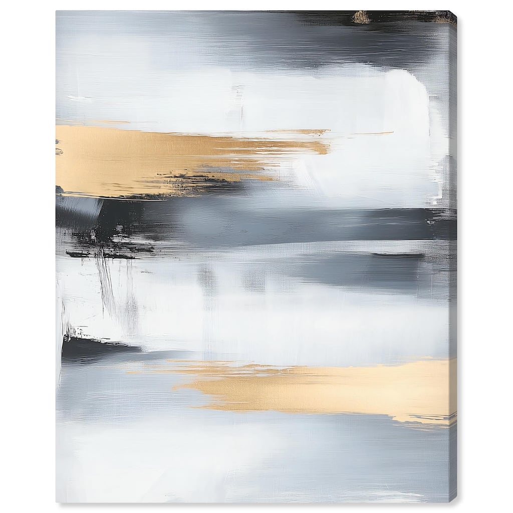 Visual Gold Vortex II Canvas by Art Remedy, Gallery Wrapped