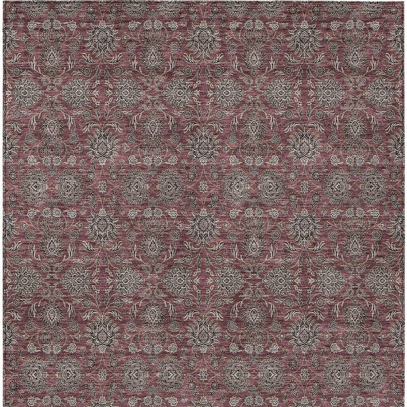 HomeRoots Floral Transitional Rectangle Outdoor Rug