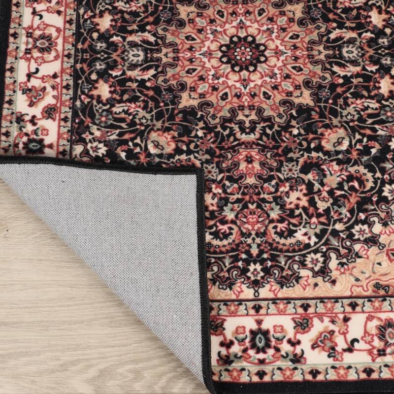 Superior Chatou Floral Medallion Washable Indoor Runner or Area Rug