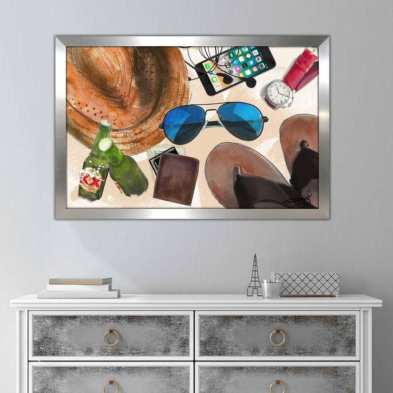 "His Beach Day" by Jodi Print on Acrylic