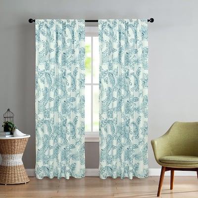 Aruba Paisley Window Panel Pair - 48" x 84"
