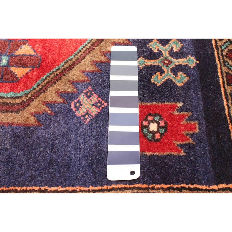 ECARPETGALLERY Hand-knotted Konya Anatolian Navy Wool Rug - 3'6 x 7'11