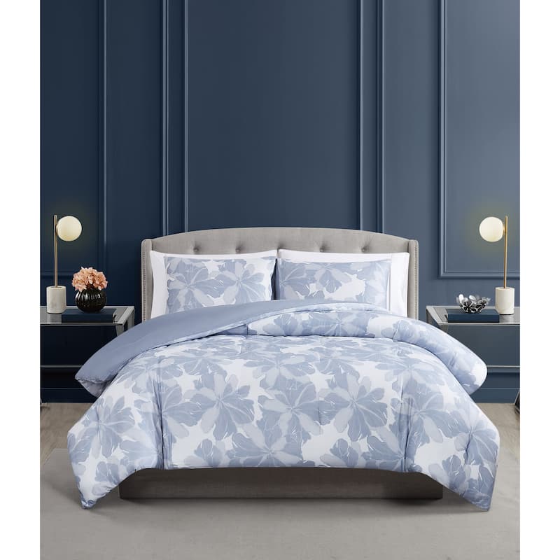 Vince Camuto Organic Floral 3 Piece Comforter Set