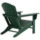 preview thumbnail 32 of 96, Altura Classic Outdoor Eco-Friendly All Weather Adirondack Chairs with Side Table (3-Piece Set)