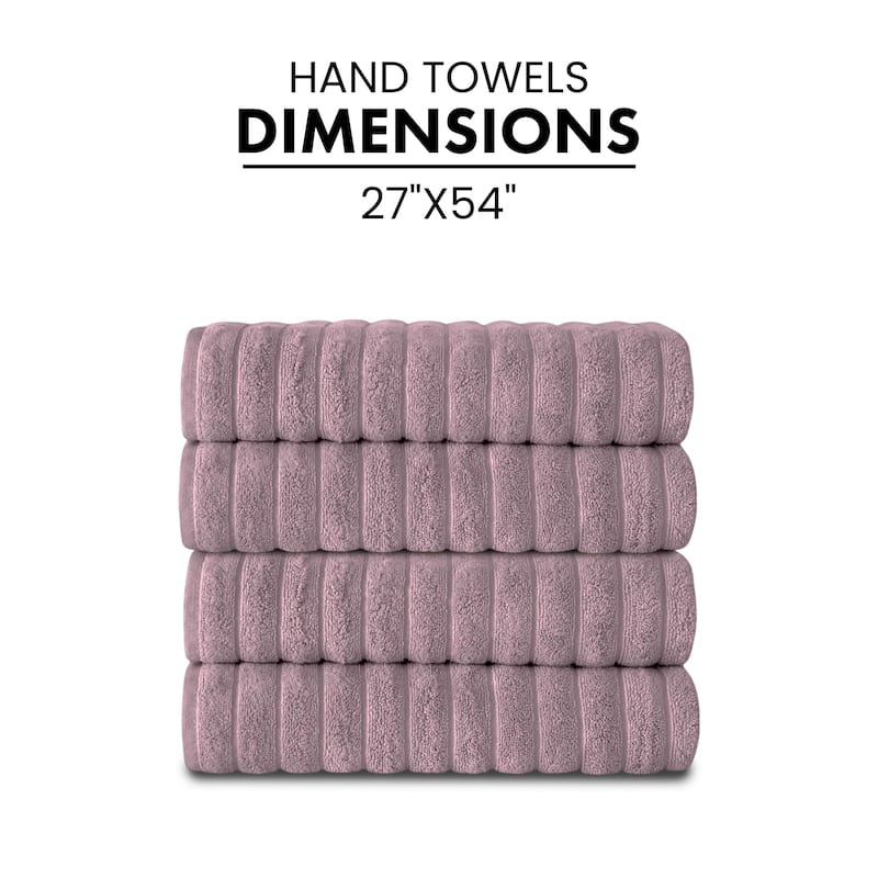 Brampton Turkish Cotton 4 Piece Bath Towels Set Heavyweight 27x54"