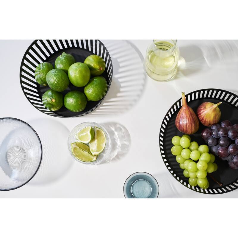 Yamazaki Home Fruit Basket - Two Sizes, Steel, Tall - L 8.46 x W 8.46 x H 3.94 inches