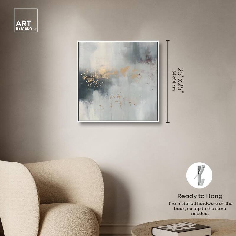 Silvered Hues and Gold II Canvas by Art Remedy