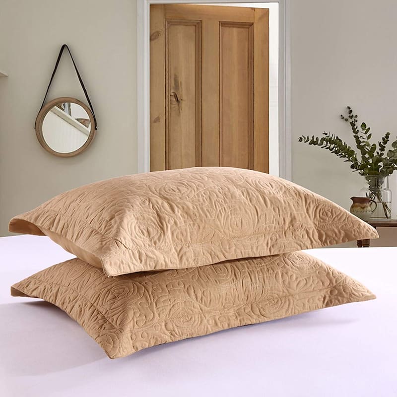 Porch & Den Manor Embroidered Pillow Sham (Set of 2)
