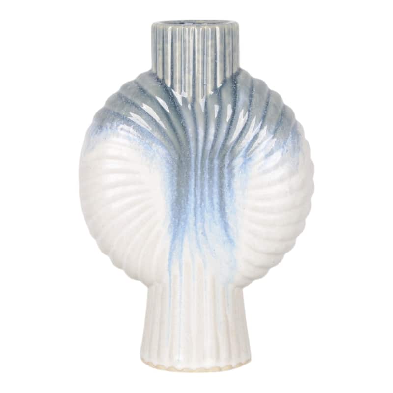 Ceramic Decorative Vase Gradient Glaze Capri Style Shell Design