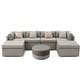 preview thumbnail 30 of 29, COSIEST 7-Piece Outdoor Patio Wicker Sectional Sofa with Coffee Table