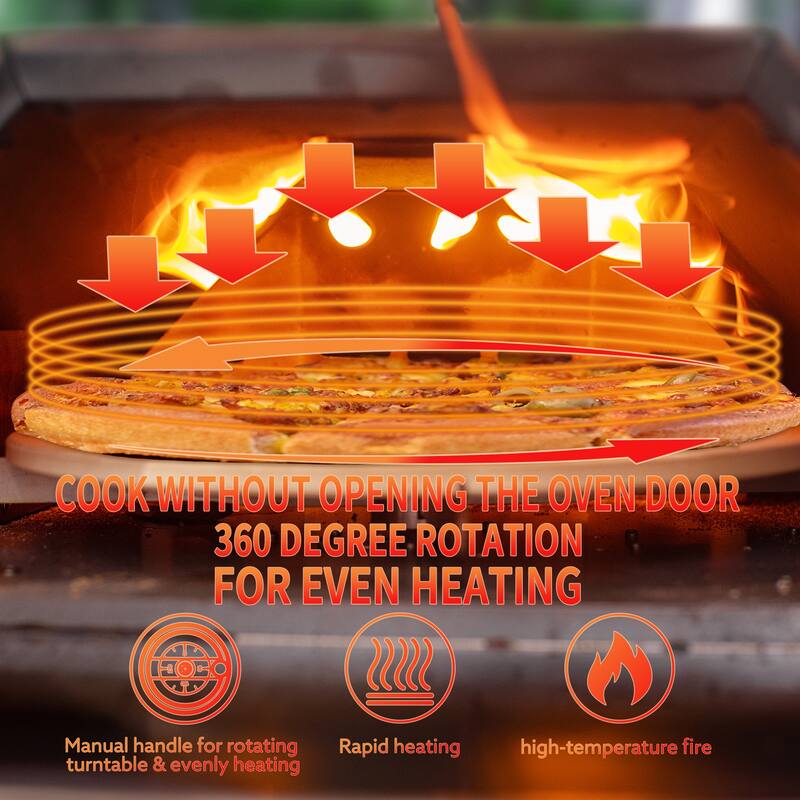 Semi-Automatic Outdoor Portable Wood Fired Pizza Oven