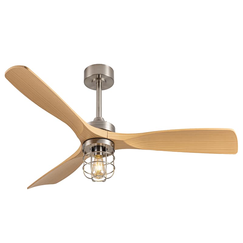 Metal Ceiling Fan Light with Remote