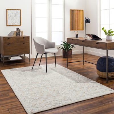 Livabliss Shabby Chic Piazza Medallion Area Rug