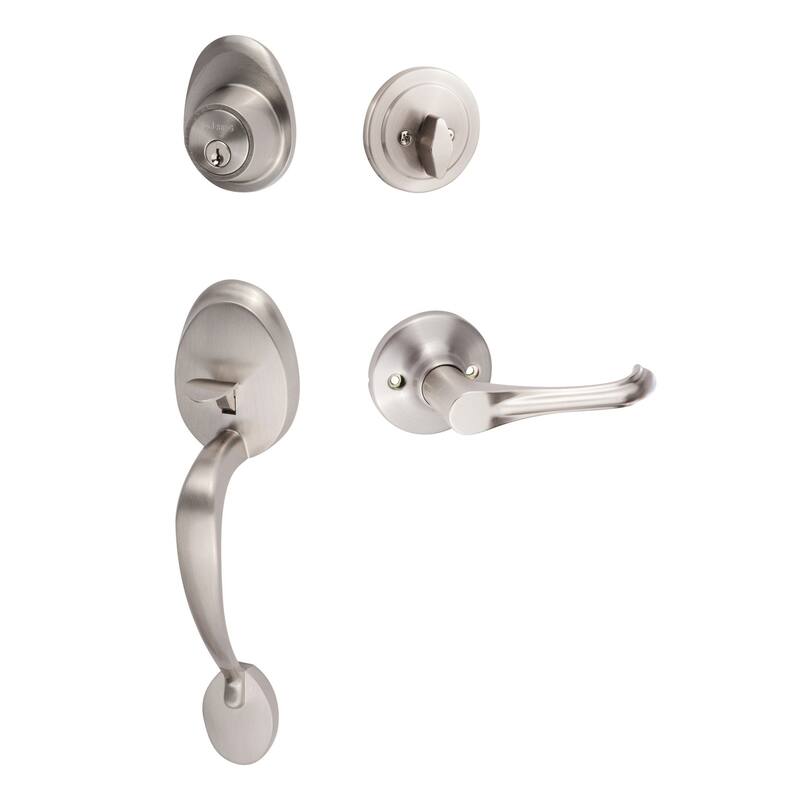 Sure-Loc AT507-HA Alta Sectional Single Cylinder Keyed Entry Handleset - Satin Nickel