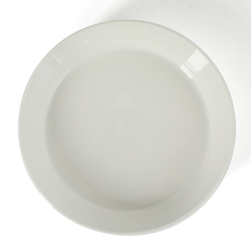 Martha Stewart Selma 6-Piece 41oz 8 Inch Large Pasta Bowls Porcelain Ceramic Chip and Scratch Resistant Shallow Bowls