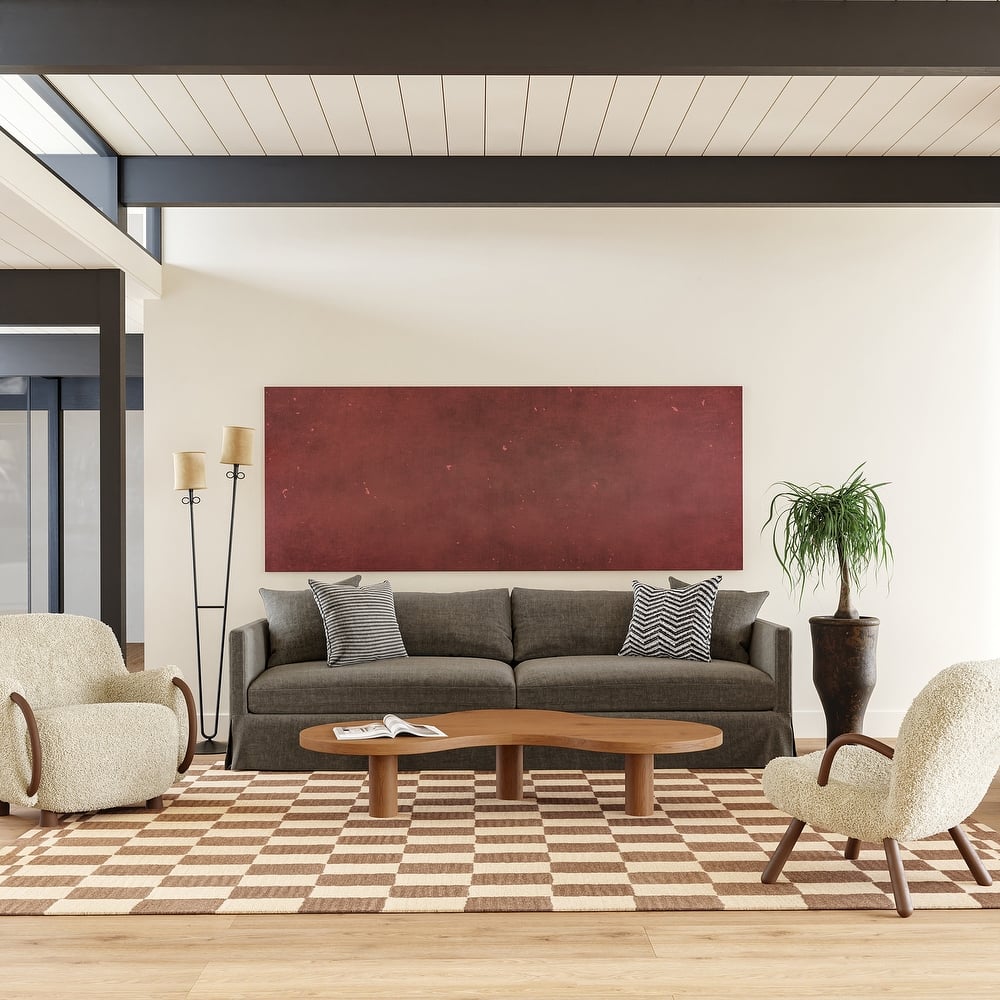 Kia Checkerboard Wool Area Rug