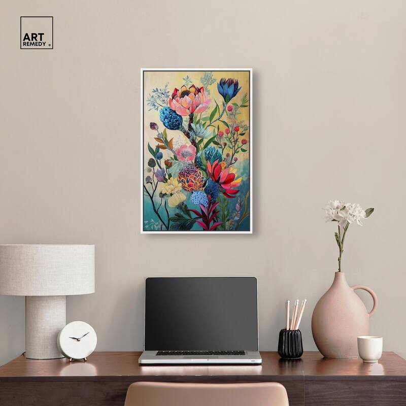 Exotic Bloom Medley I Canvas by Art Remedy