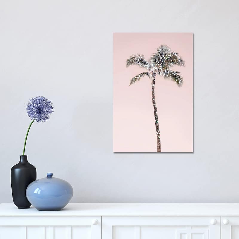 iCanvas "Glitter Palm Tree" by Ruby and B Canvas Print - 18x12x1.5