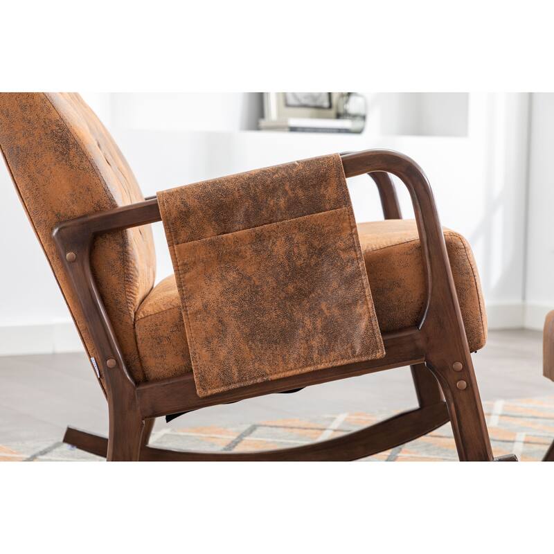 Rocking Armchair With Ottoman for Living Room