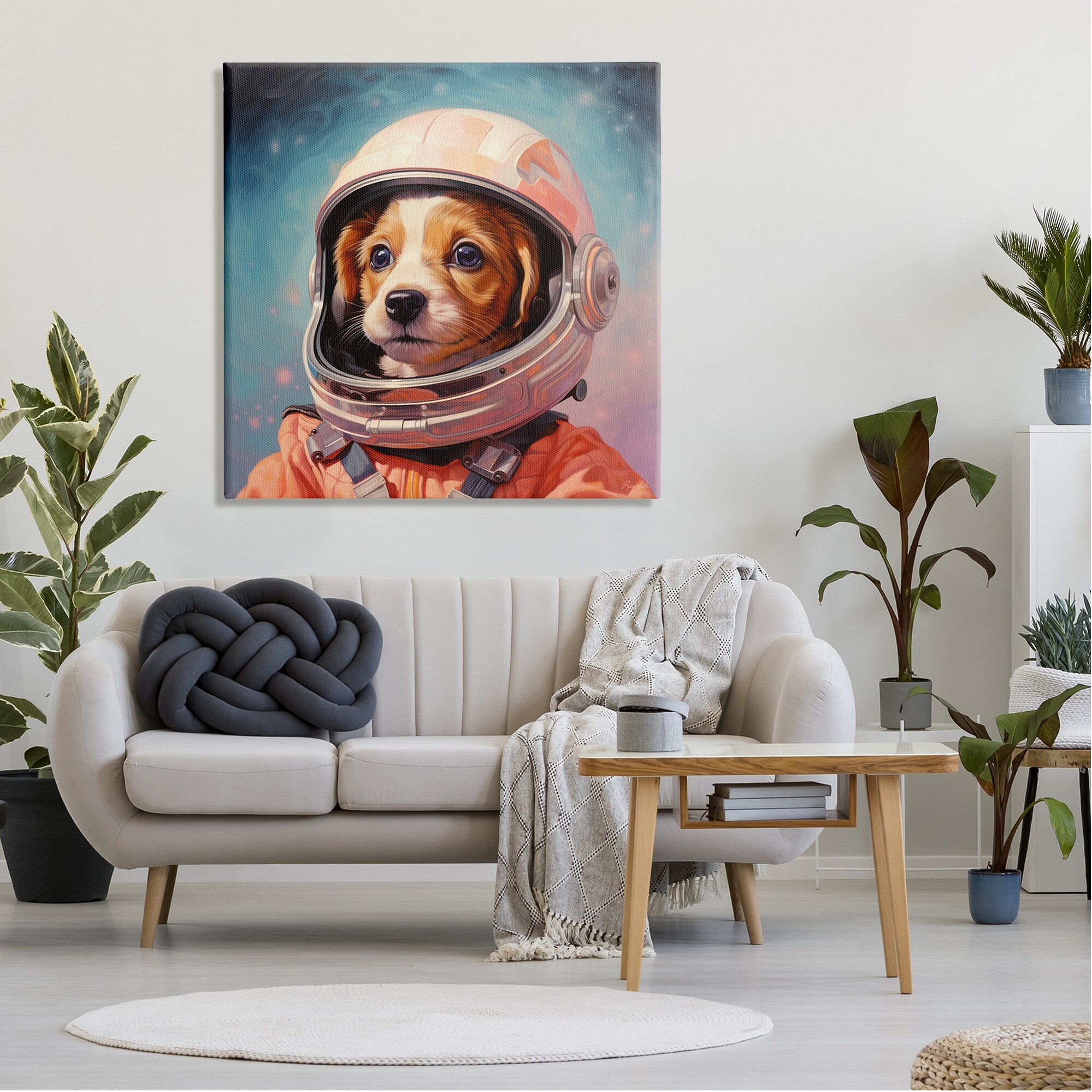 dog astronaut picture