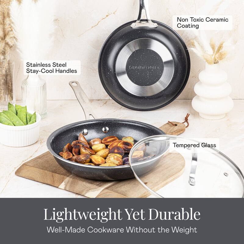 Granitestone Ceraluxe 20 Piece Nonstick Ceramic Cookware & Bakeware Set