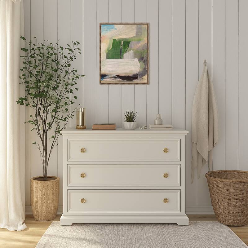 Serene Brushstrokes by Gemma Bardot (16 x 20 in.), Framed Canvas Wall Art Print