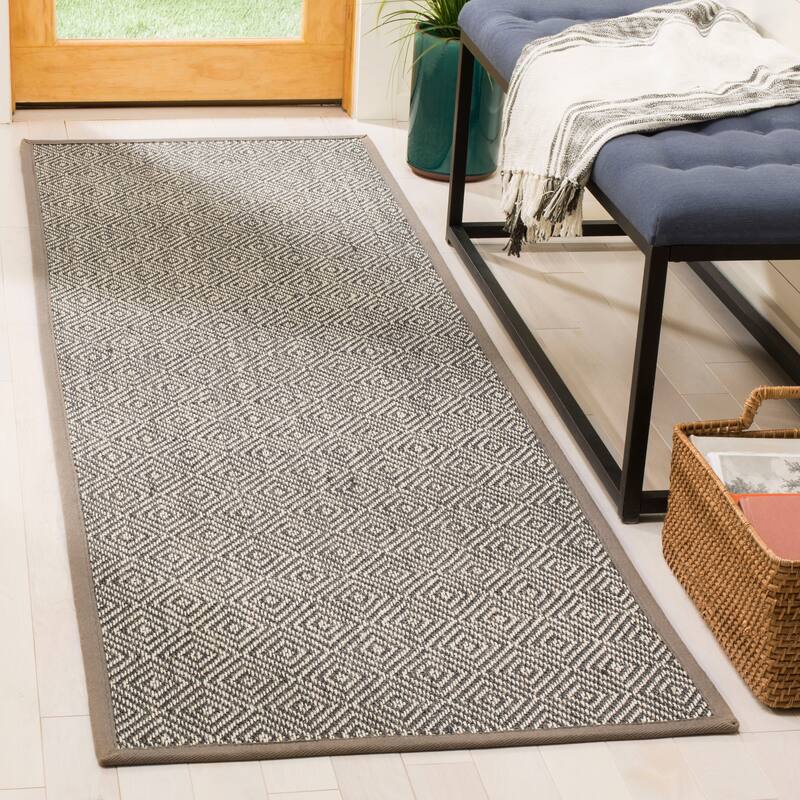 SAFAVIEH Natural Fiber Palma Jute Rug - 2'6" x 8' Runner - Natural/Taupe