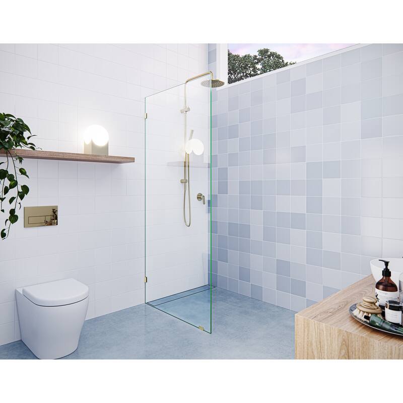 Glass Warehouse 78" x 25.5" Frameless Shower Door - Single Fixed Panel