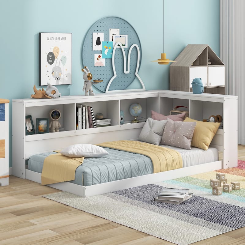 Wood Daybed with Storage Cabinets and USB Ports