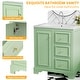 preview thumbnail 4 of 56, 30" bathroom vanity cabinet with ceramic basin, 3 drawers and adjustable shelves