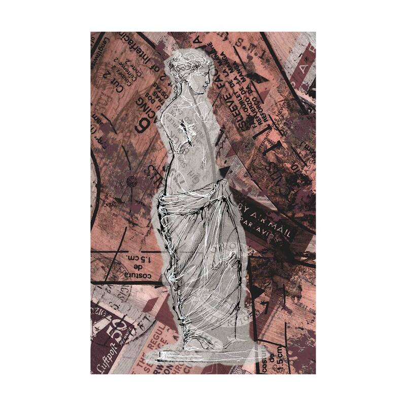 Graffiti Sculpture V (45 x 60) Canvas Art Print - Large