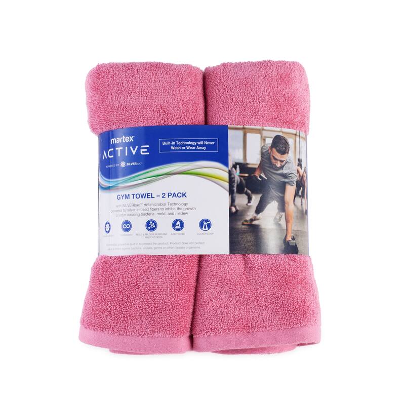 Martex Active 2-Pack Gym Towel - 2-Pack Gym
