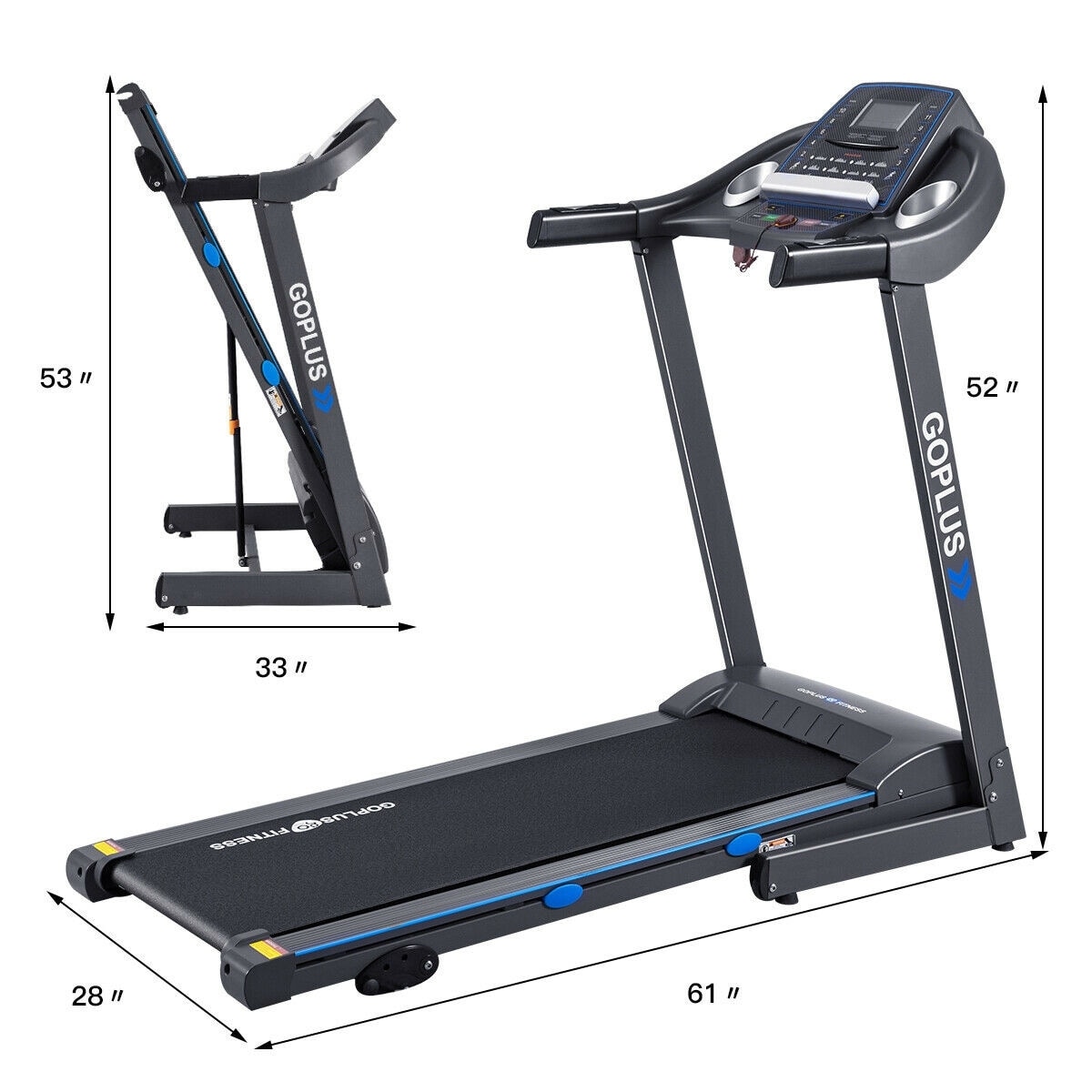 Goplus motorized treadmill sp36091us new arrivals