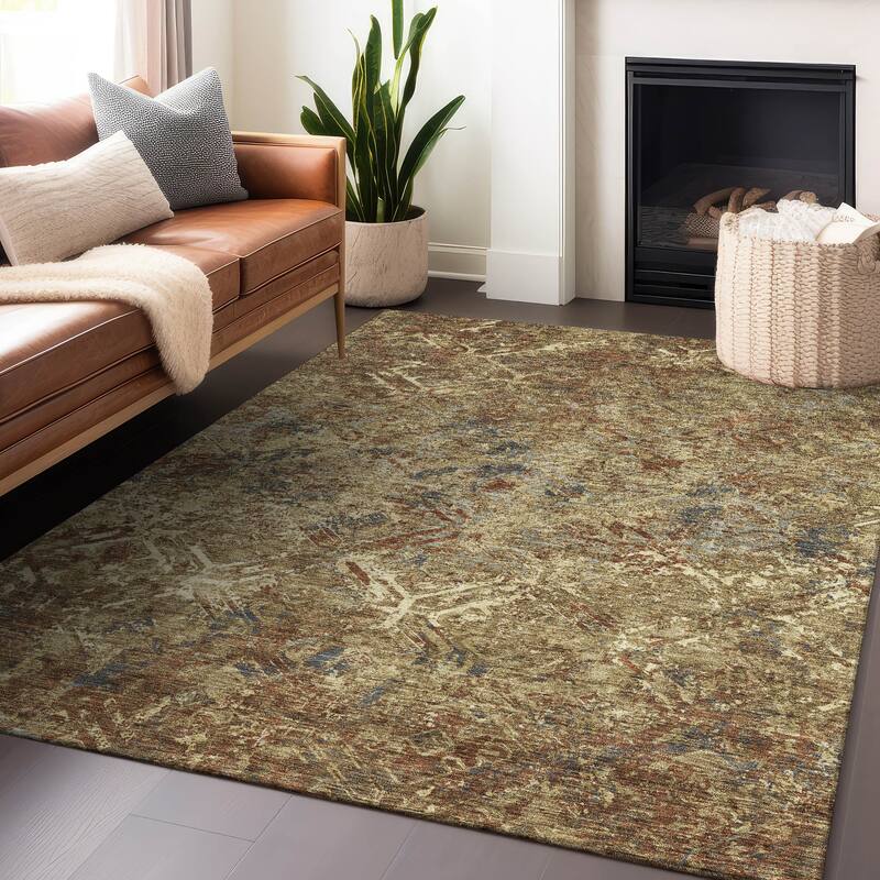 Premium Washable Super Soft Trellis Distressed Mayfield Rug