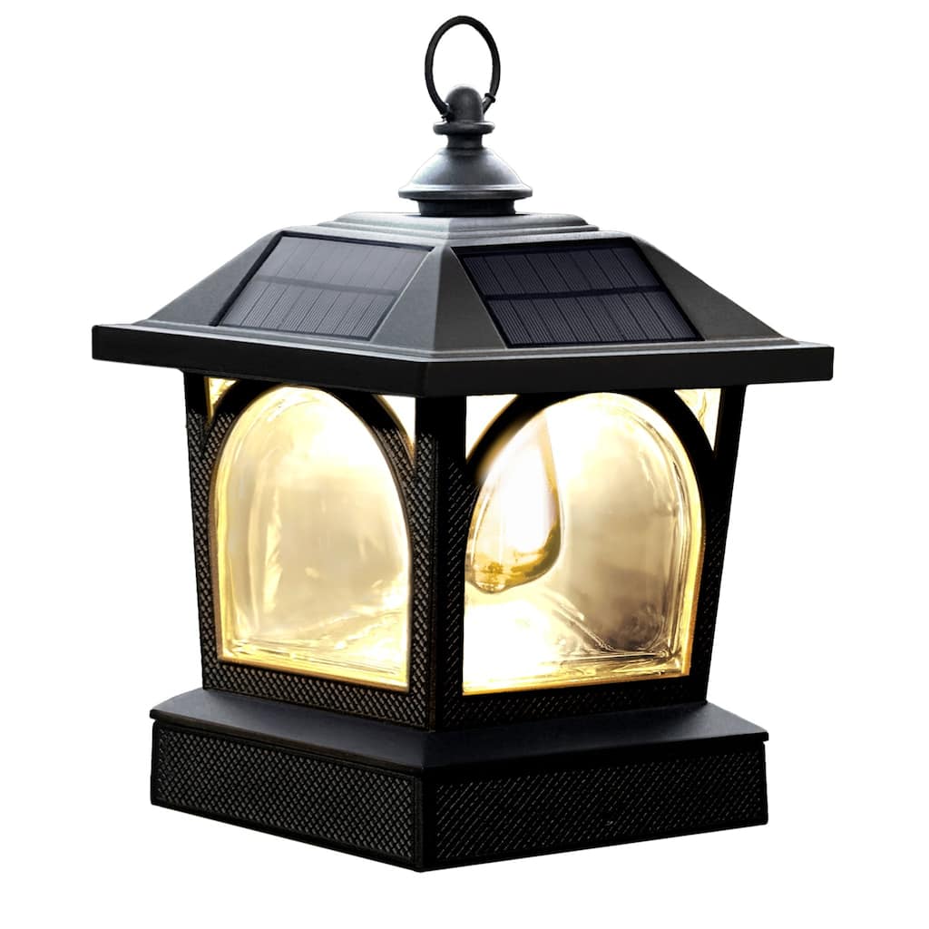 Classy Caps Edison Solar Lantern/Post Cap - 7 X 7