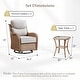 preview thumbnail 138 of 199, Outdoor Patio Sofa Swivel Chair with 6-Inch Thick Cushions Set