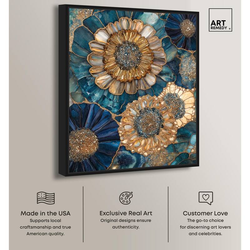 Opulent Geode I Canvas by Art Remedy